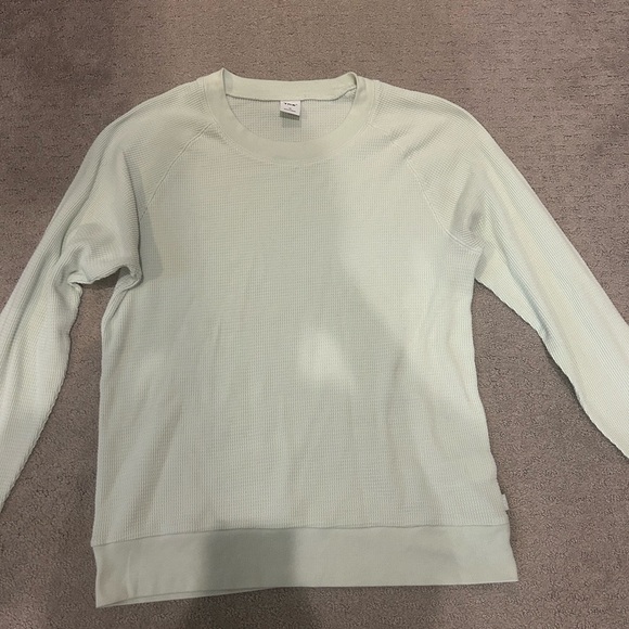 TNA Aritzia Waffle Long Sleeve Mint Green - Picture 2 of 7